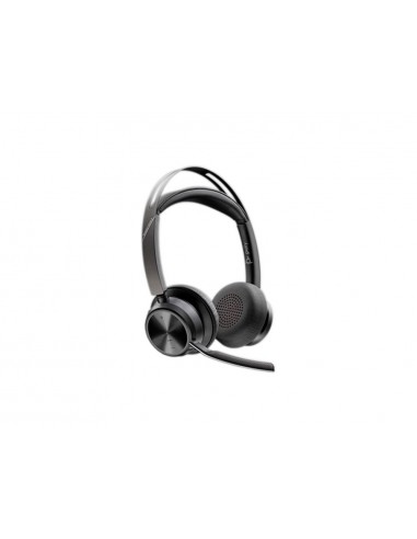 Auriculares poly inalambrico voyager focus 2 usb-c-c + adaptador usb-c/a + soporte de carga