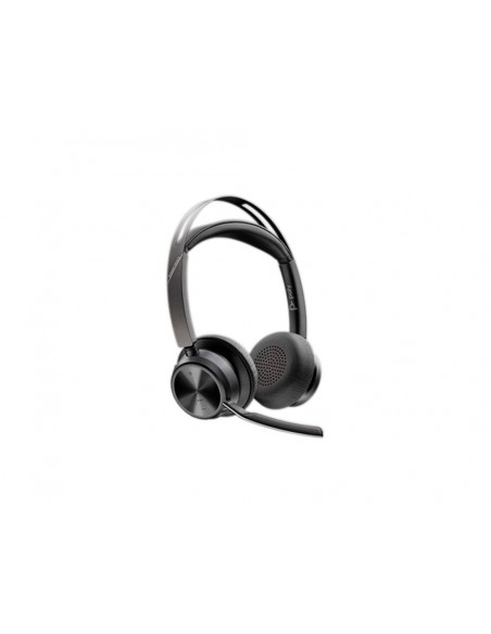 Auriculares poly inalambrico voyager focus 2 usb-c-c + adaptador usb-c/a + soporte de carga
