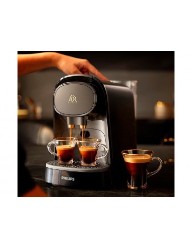 Cafetera de capsulas philips barista 19 bares 1450w 1l doble espresso compatible con capsulas l'or y nespresso