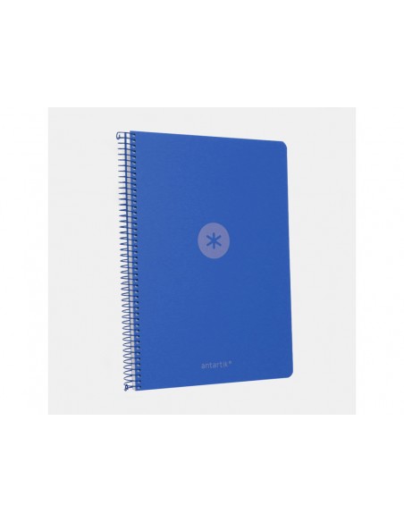 Cuaderno espiral antartik a4 tapa foam 80h 90gr cuadro 4mm con margen color azul Cuaderno espiral antartik a4 tapa foam 80h 90gr cuadro 4mm con margen color azul