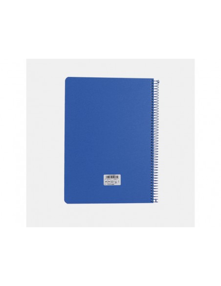 Cuaderno espiral antartik a4 tapa foam 80h 90gr cuadro 4mm con margen color azul Cuaderno espiral antartik a4 tapa foam 80h 90gr cuadro 4mm con margen color azul