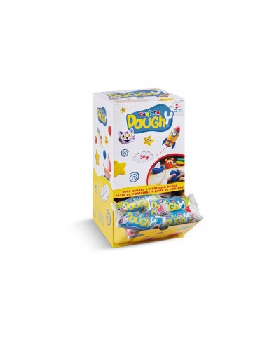 Pasta para modelar carioca doughy 50 gr expositor sobremesa 48 unidades colores surtidos