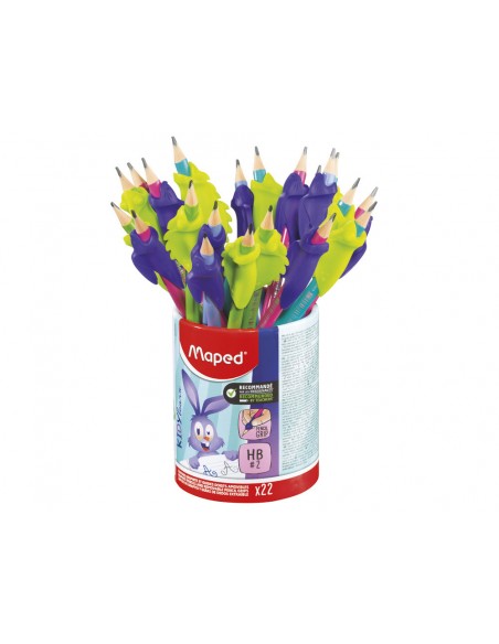 Lapiz de grafito maped hb goma con adaptador ergon kidy