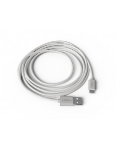 Cable groovy usb-a a micro usb longitud 1,5 m color blanco