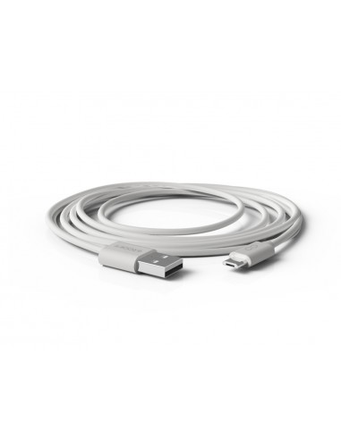 Cable groovy usb-a a micro usb longitud 1,5 m color blanco