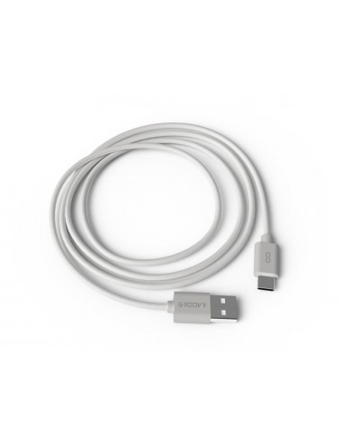 Cable groovy usb-a a tipo c longitud 1,5 m color blanco