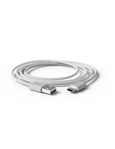 Cable groovy usb-a a tipo c longitud 1,5 m color blanco