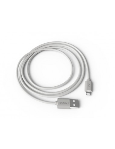 Cable groovy usb 2.0 a apple lightning longitud 1,5 m color blanco