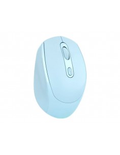 Raton q-connect optico inalambrico dpi 800/1200/1600 receptor usb 2,4 ghz azul claro