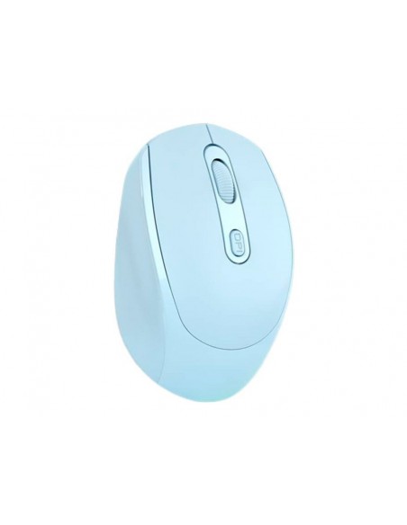 Raton q-connect optico inalambrico dpi 800/1200/1600 receptor usb 2,4 ghz azul claro