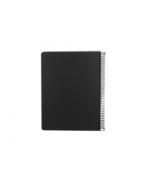 Cuaderno espiral antartik micro a4 tapa foam 120h 90gr cuadro 5mm 5 bandas 4 taladros color negro Cuaderno espiral antartik micro a4 tapa foam 120h 90gr cuadro 5mm 5 bandas 4 taladros color negro