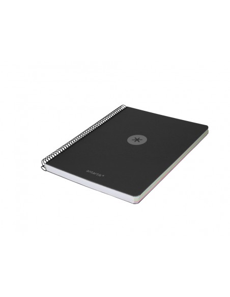 Cuaderno espiral antartik micro a4 tapa foam 120h 90gr cuadro 5mm 5 bandas 4 taladros color negro Cuaderno espiral antartik micro a4 tapa foam 120h 90gr cuadro 5mm 5 bandas 4 taladros color negro
