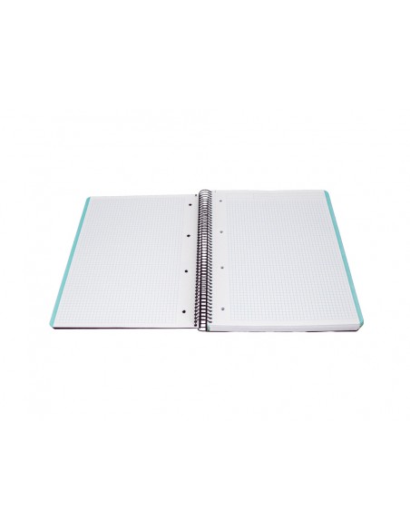 Cuaderno espiral antartik micro a4 tapa foam 120h 90gr cuadro 5mm 5 bandas 4 taladros color negro Cuaderno espiral antartik micro a4 tapa foam 120h 90gr cuadro 5mm 5 bandas 4 taladros color negro