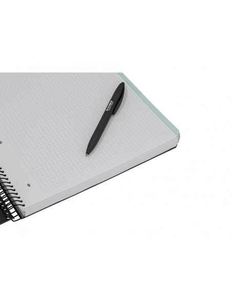 Cuaderno espiral antartik micro a4 tapa foam 120h 90gr cuadro 5mm 5 bandas 4 taladros color negro Cuaderno espiral antartik micro a4 tapa foam 120h 90gr cuadro 5mm 5 bandas 4 taladros color negro
