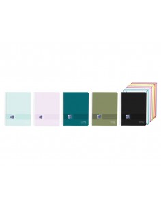 Cuaderno espiral oxford live&go europeanbook 10 tapa plastico din a4 200 hojas cuadro 5 mm