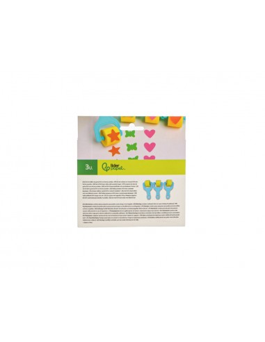 Esponja manualidades liderpapel rodillo con formas goma eva caja con 3 unidades