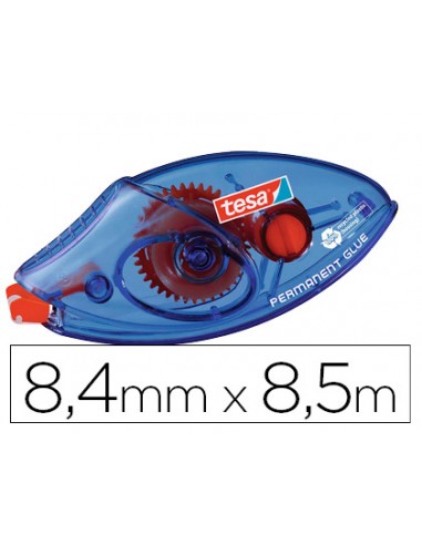 Pegamento tesa roller permanente ecologico desechable 8,4 mm x 8,50 m