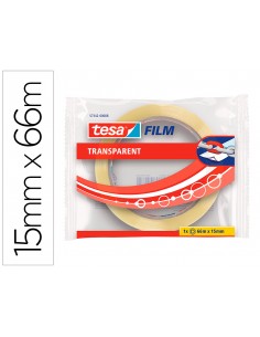 Cinta adhesiva tesa practic 66 m x 15 mm