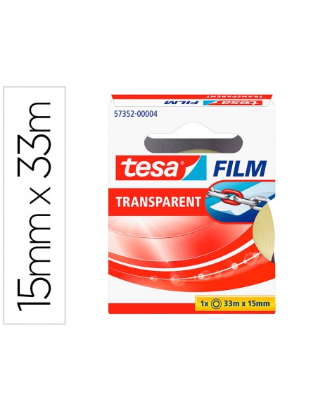 Cinta adhesiva tesa practic 33 m x 15 mm