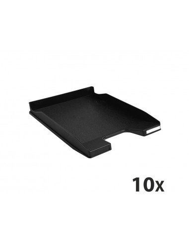 Bandeja sobremesa plastico exacompta midi combo color negro 346x255x65 mm