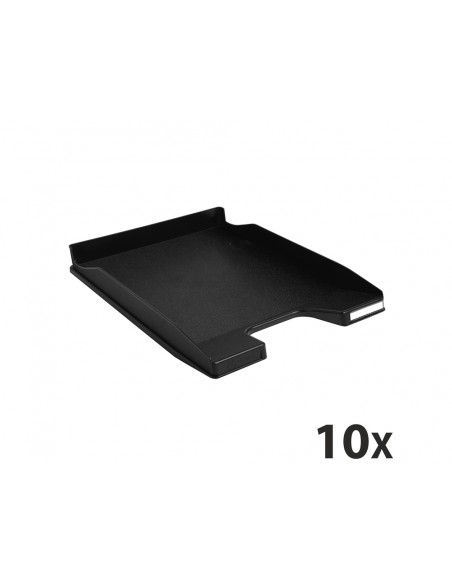 Bandeja sobremesa plastico exacompta midi combo color negro 346x255x65 mm