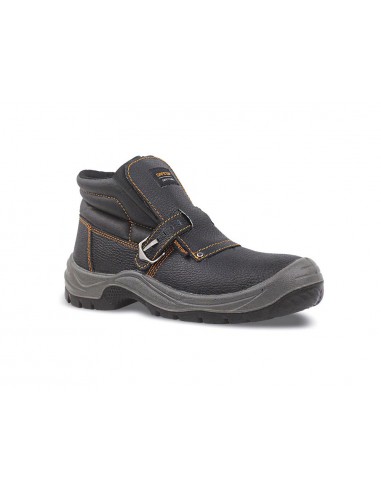Bota de seguridad safetop nerio cuero grabado con hebilla especial soldadura suela pu bidensidad s3 talla