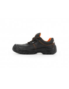 Zapatos de seguridad safetop oratio cuero grabado suela de acero antiperforacion s3 sr talla 46 color negro
