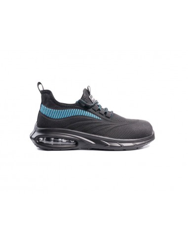 Zapatos de seguridad safetop combio sport tejido poliester 3d suela pu bidensidad 1p talla 40 color negro/azul