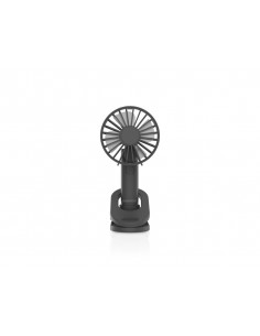 Ventilador de mano daewoo high power 5w 3 velocidades recargable usb-c color negro