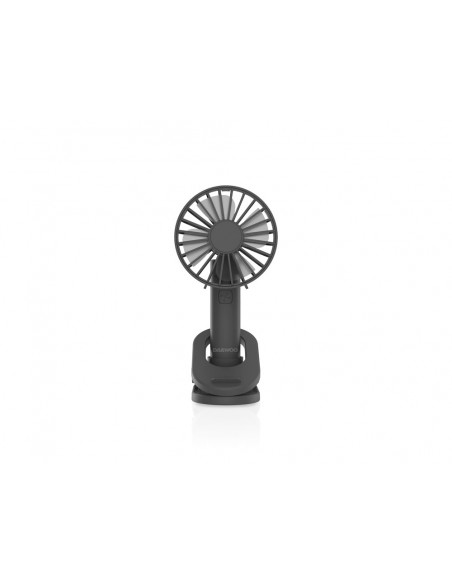 Ventilador de mano daewoo high power 5w 3 velocidades recargable usb-c color negro