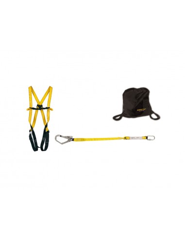 Kit safetop elbrus 71b arnes trevinca + cuerda 1 m + 2 mosquetones + mochila