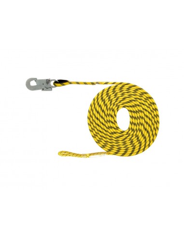 Linea de vida safetop horizontal poliester 10,5 mm con mosqueton 5 m