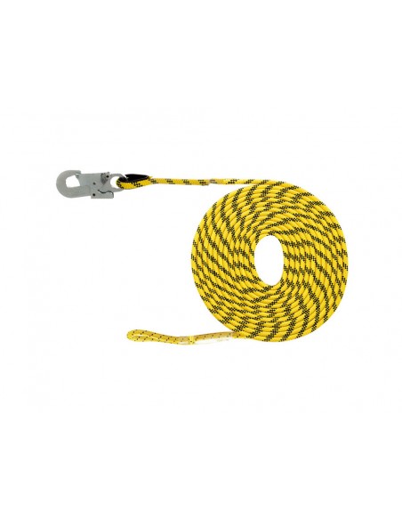 Linea de vida safetop horizontal poliester 10,5 mm con mosqueton 5 m
