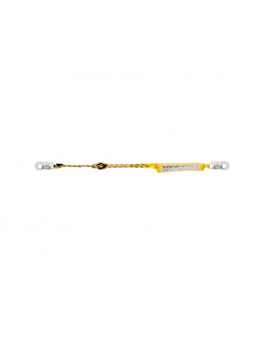Cuerda safetop regulable con absorbedor y mosquetones 1,98 m