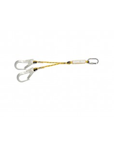 Cuerda doble safetop 1,72 m con absorbedor + 80113j (2 uds.) + 80112 j