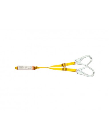 Cinta doble safetop regulable con absorbedor y mosquetones 1,50-2 m