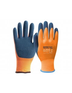 Guantes de latex safetop thermofoam impermeable forro antifrio talla 9