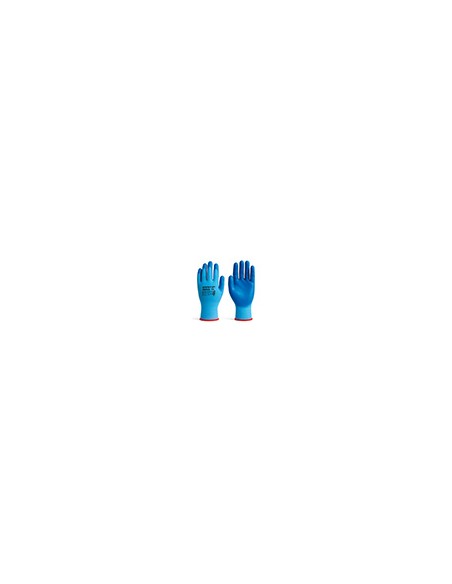 Guantes de nitrilo safetop foodtask alimentario azul solido talla 8