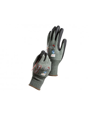 Guantes de nitrilo y nylon safetop oxylux satinado talla 9