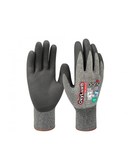 Guantes de nitrilo y nylon safetop oxylux satinado talla 8