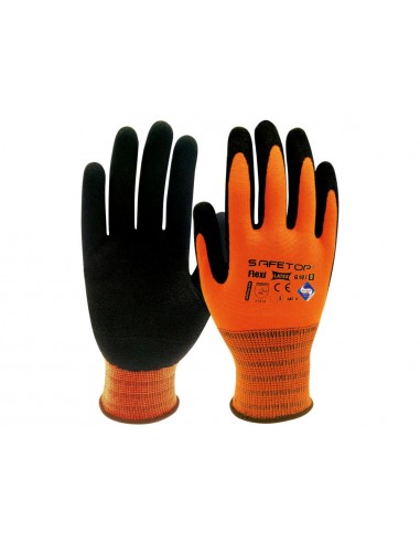 Guantes de latex safetop flexilatex dorso aireado sanitized talla 10
