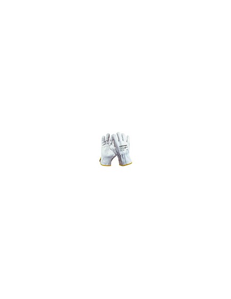 Guantes de piel safetop aba standard en388 100 c color blanco talla 8 Guantes de piel safetop aba standard en388 100 c color blanco talla 8