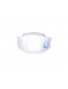 Mascarilla facial safetop ffp2 nr d 3d con valvula plegable filtro plisado