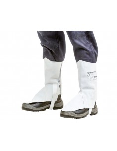 Polainas de cuero safetop serie standard color gris juego de 2 unidades