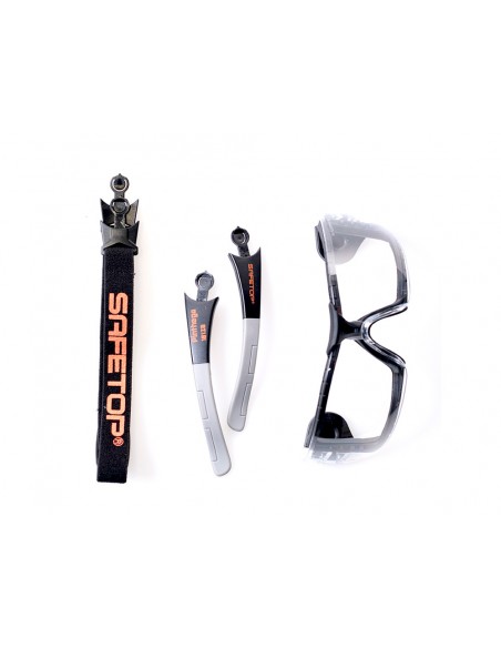 Gafas de proteccion safetop pinthega 2 en 1 ocular claro con banda interior Gafas de proteccion safetop pinthega 2 en 1 ocular claro con banda interior