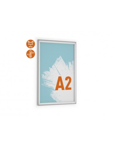 Marco portaanuncios durable outdoor a2 marco aluminio anodizado plata 645x470x12 mm