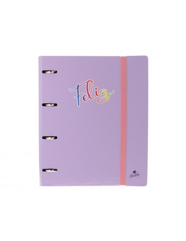 Carpeta 4 anillas 40 mm mixtas mariola polyfoam din a4 sin recambio pastel palabras