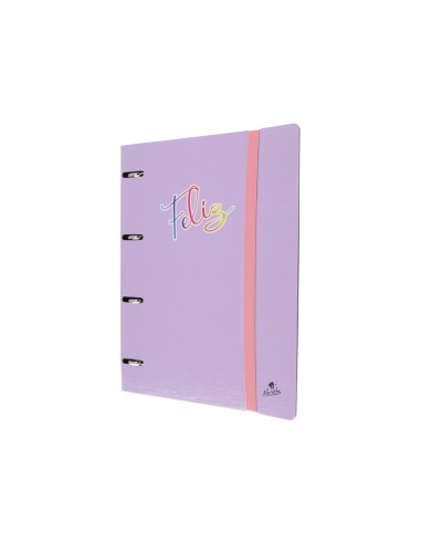 Carpeta 4 anillas 40 mm mixtas mariola polyfoam din a4 sin recambio pastel palabras