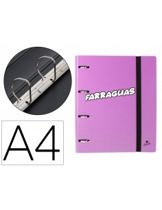 Carpeta 4 anillas 40 mm mixtas mariola polyfoam din a4 sin recambio palabras