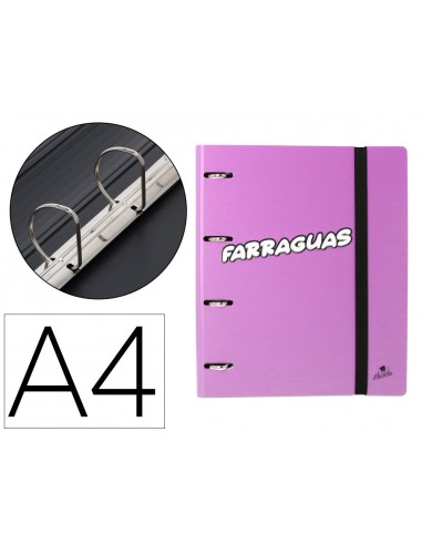 Carpeta 4 anillas 40 mm mixtas mariola polyfoam din a4 sin recambio palabras